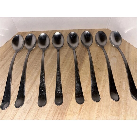 Unbranded Other - Unbranded Heavy Swan Neck Silverware Set Of 8 Teaspoons